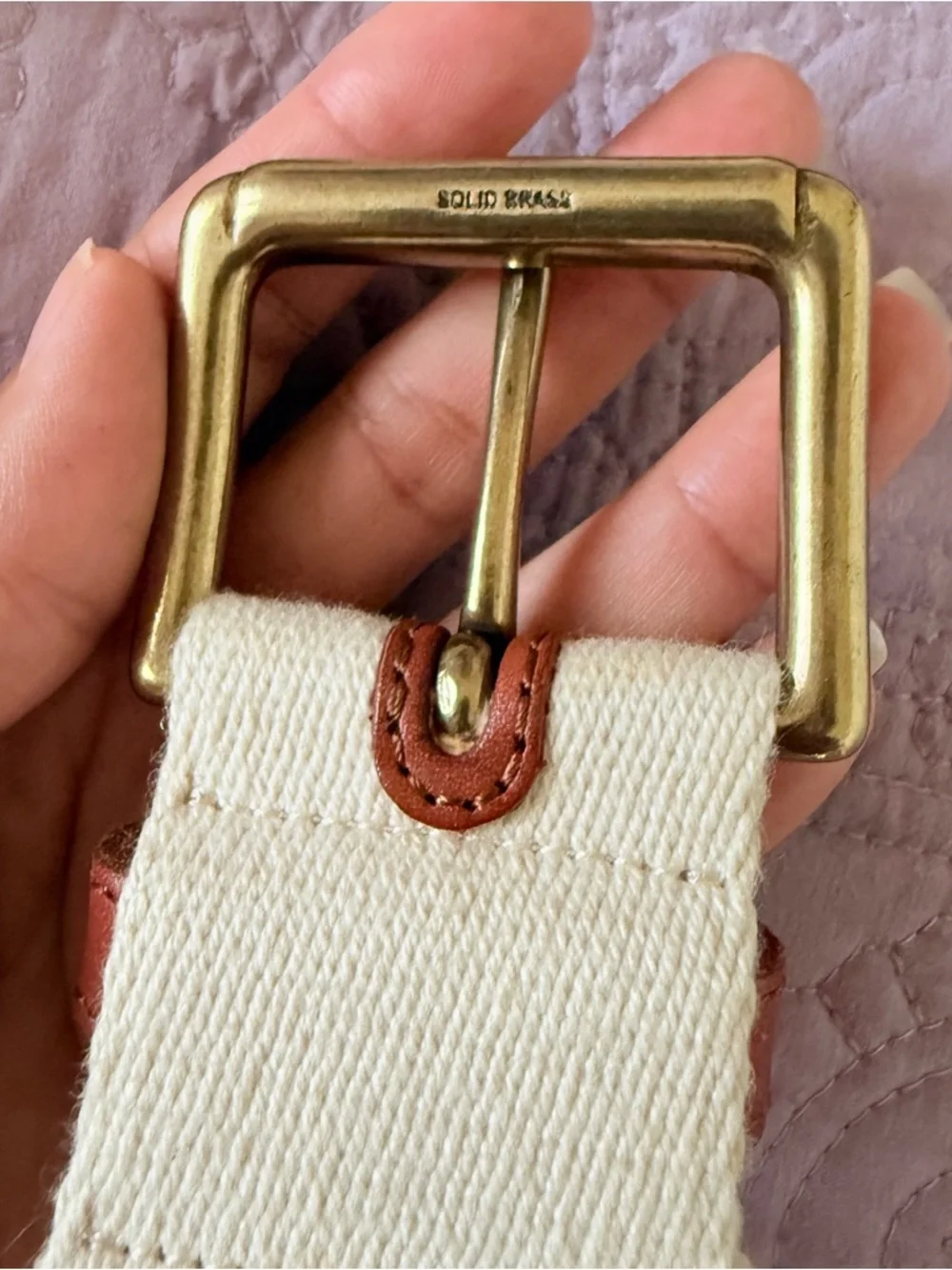 90’ Vintage Ralph Lauren/ Blue Label Canvas Belt